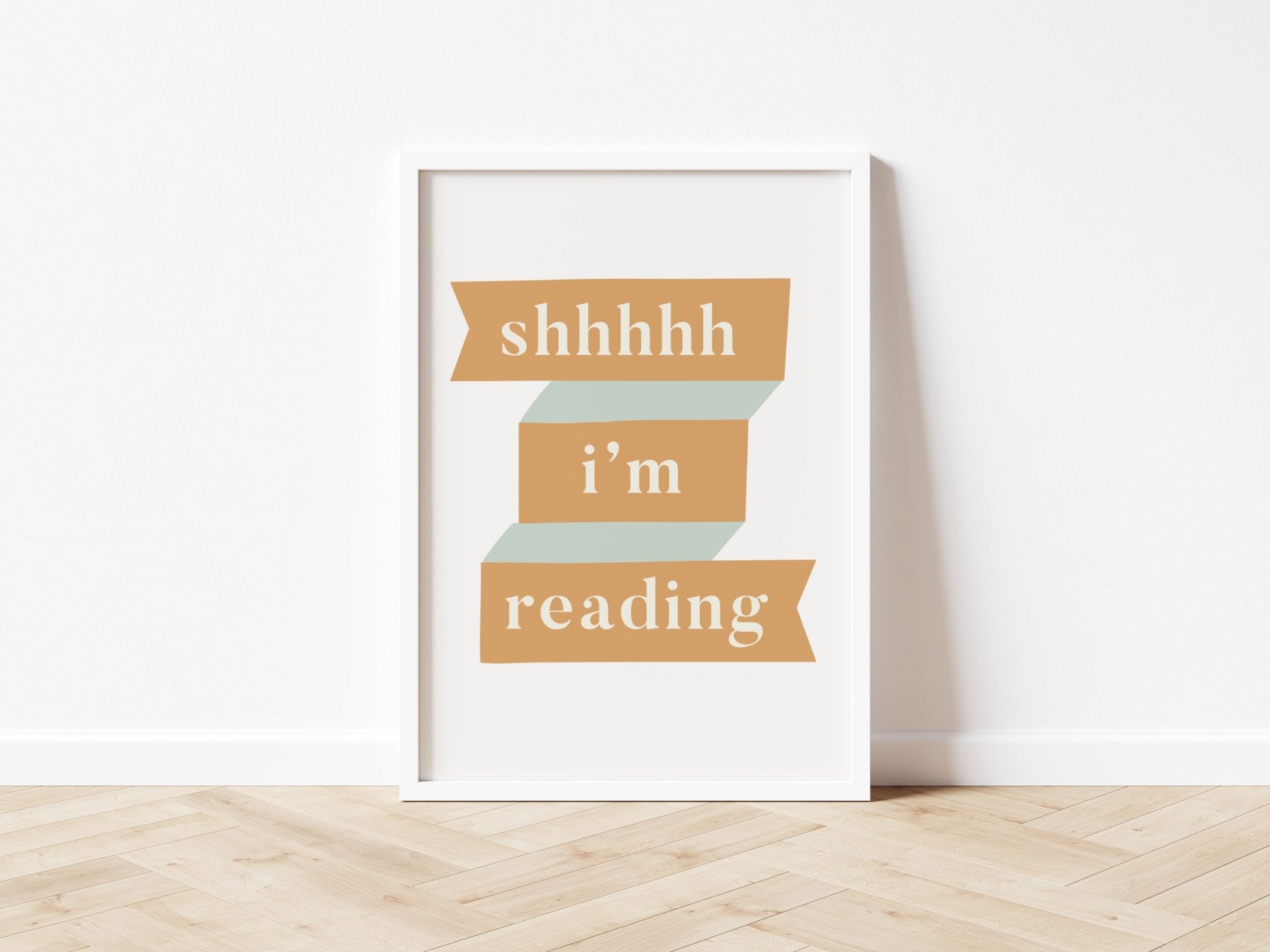 Buy Shhhh I'm Reading - Fine Art Print | for kids by Learning Bugs UK