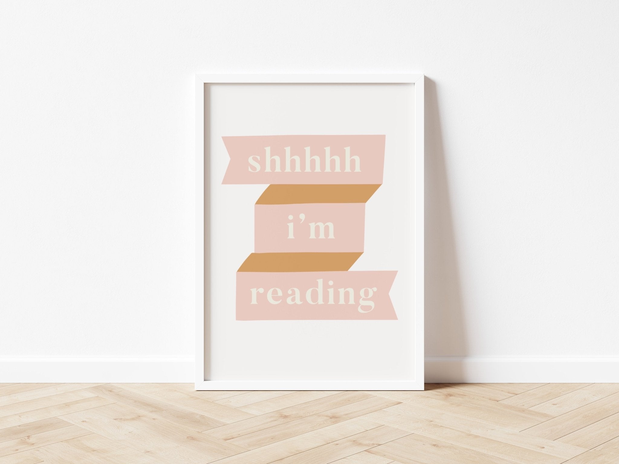 Buy Shhhh I'm Reading - Fine Art Print | for kids by Learning Bugs UK