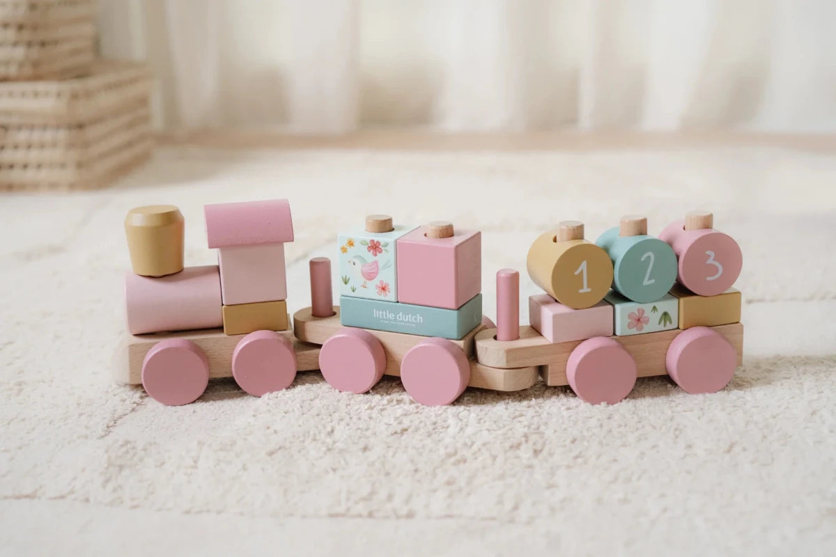 Little Dutch Fairy Garden Stacking Train – Stacking & Building Toys for children, available at Learning Bugs UK