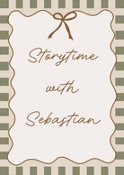 Buy Storytime With (Personalised Print) - Checkerboard Edition | Print for kids by Learning Bugs UK