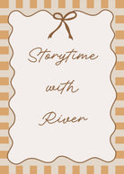 Buy Storytime With (Personalised Print) - Checkerboard Edition | Print for kids by Learning Bugs UK