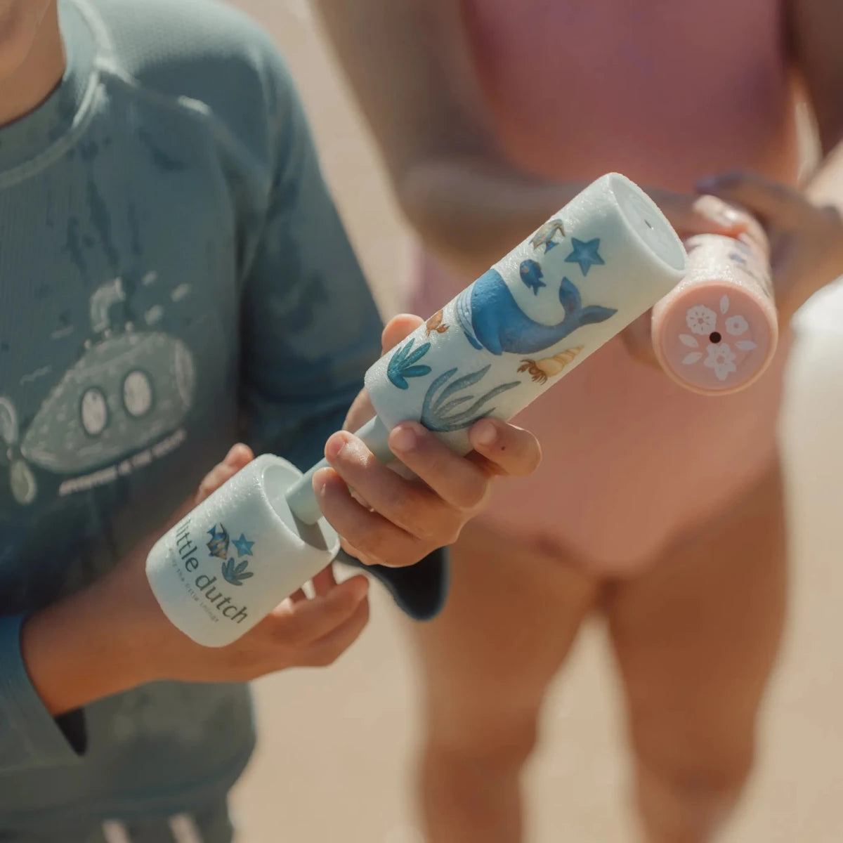Little Dutch Foam Water Blaster - Pink / Blue – Sand & Water Toys for children, available at Learning Bugs UK