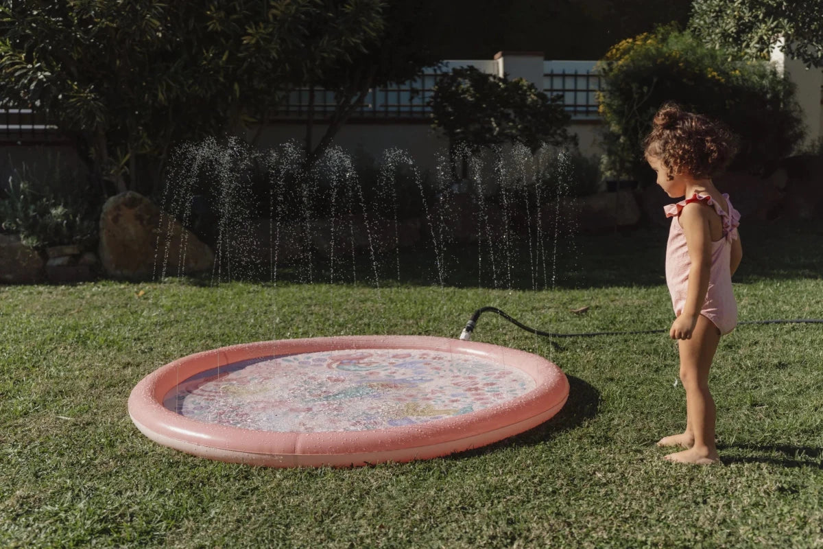 Little Dutch Sprinkler Mat 150cm - Ocean World & Dreamy Mermaid – Sprinkler Mat for children, available at Learning Bugs UK