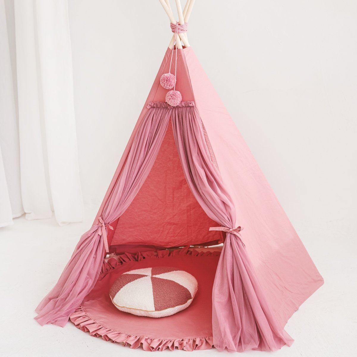 MINICAMP Fairy Kids Play Tent with Tulle in Rose – Teepees for children, available at Learning Bugs UK