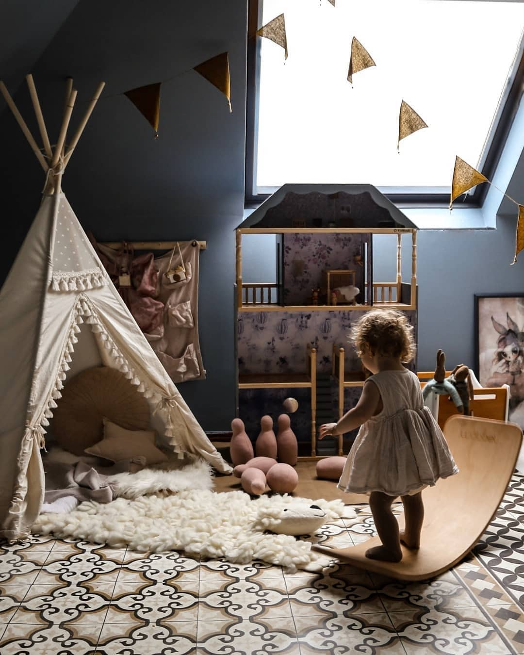MINICAMP Boho Kids Teepee with Tassels – Teepees for children, available at Learning Bugs UK