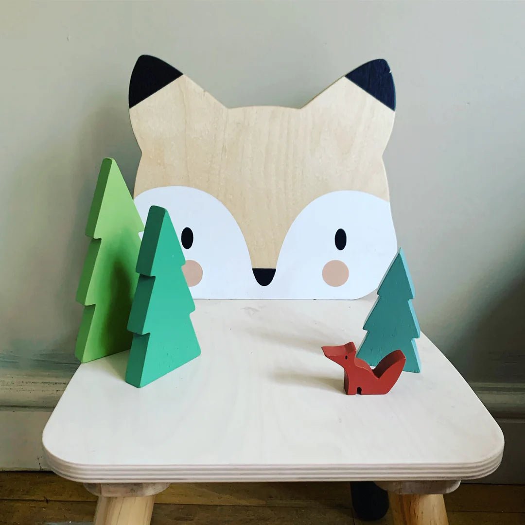 Buy Forest Fox Chair - Wooden Toddler Seat | for kids by Learning Bugs UK