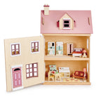 Buy Tender Leaf Foxtail Villa Doll’s House (Pink) | Wooden dolls house for kids by Learning Bugs UK