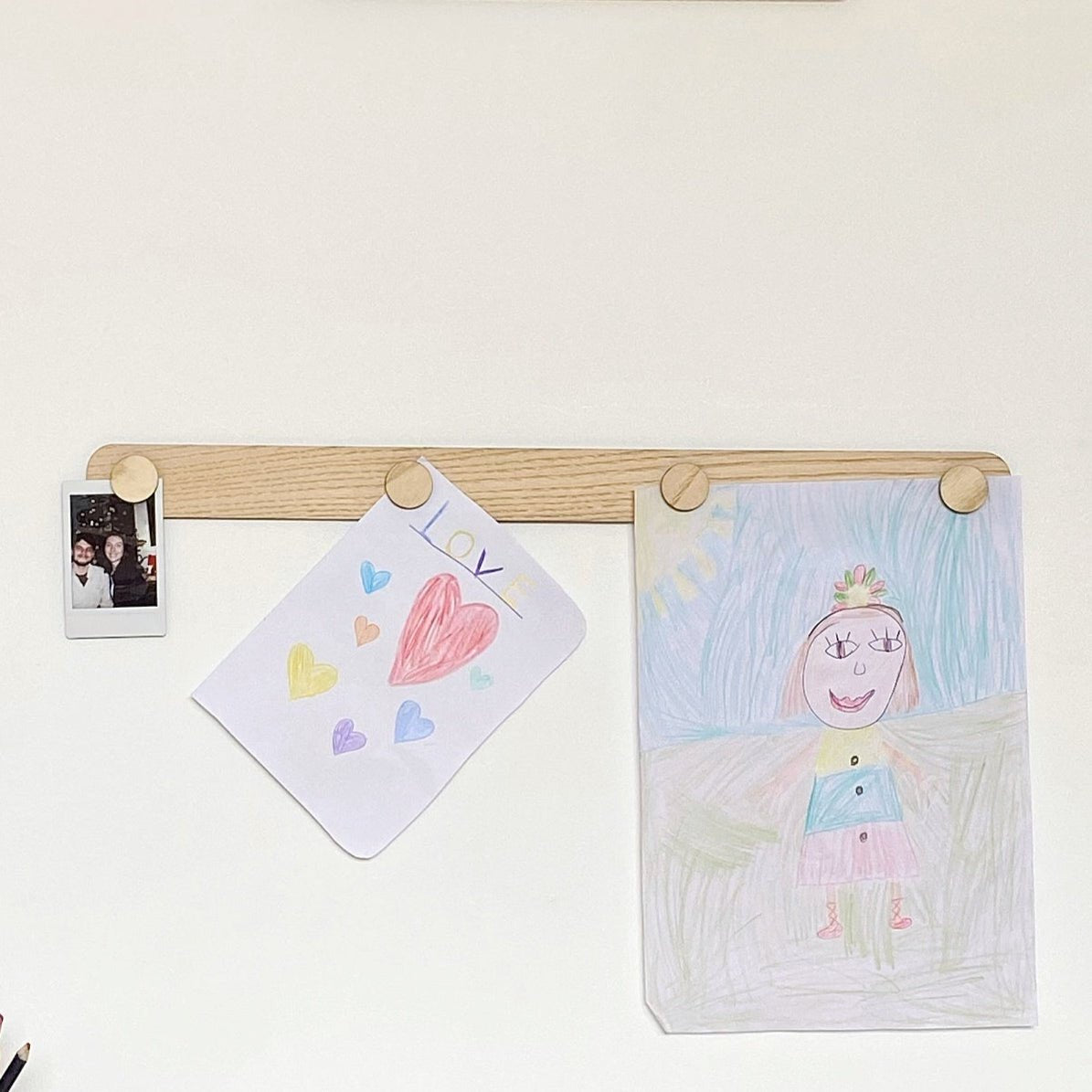 Buy The Art Display Bar - Straight - Ash | Wall Hangings / Display for kids by Learning Bugs UK