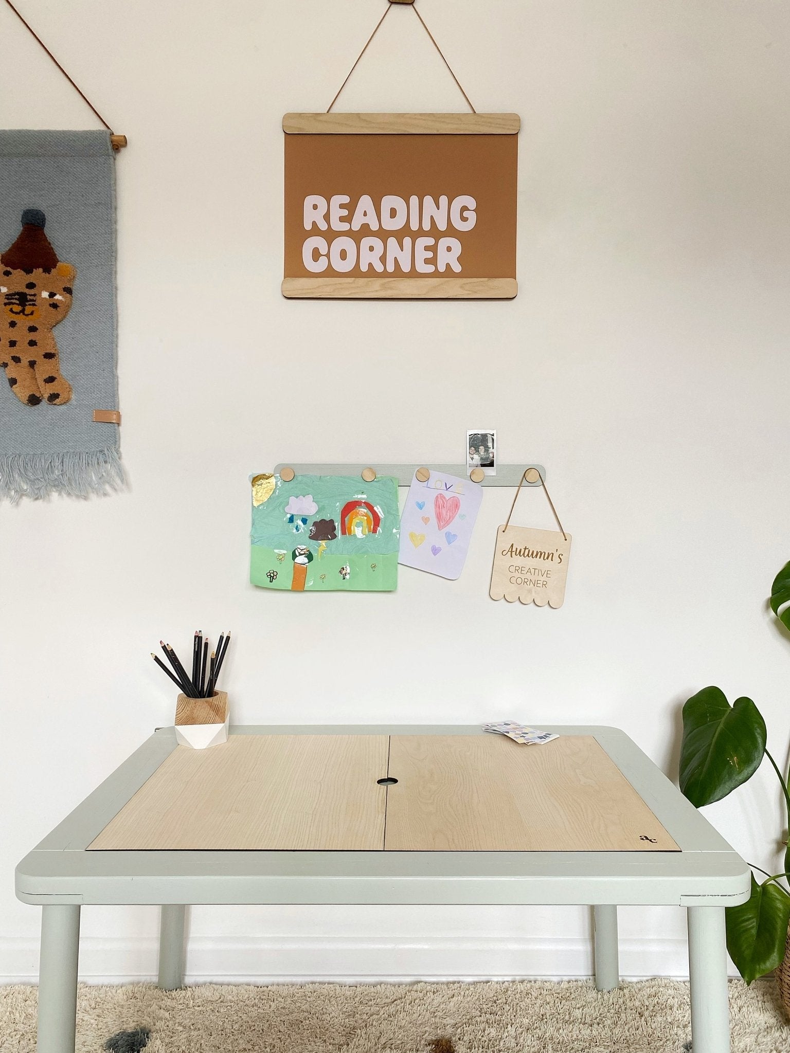 Buy The Art Display Bar - Straight - Colourpop | Wall Hangings / Display for kids by Learning Bugs UK