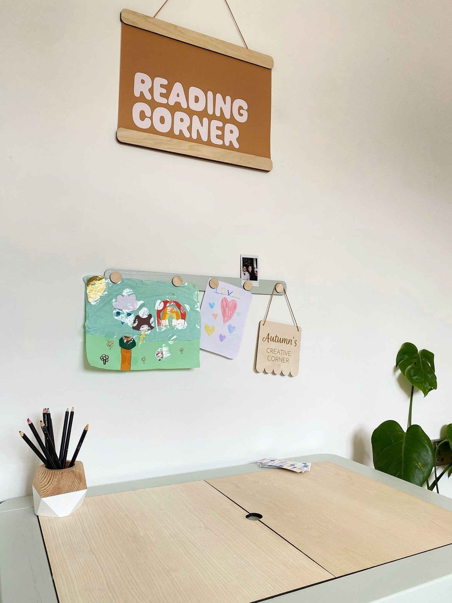 Buy The Art Display Bar - Straight - Colourpop | Wall Hangings / Display for kids by Learning Bugs UK