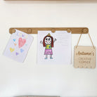 Buy The Art Display Bar - Straight - Oak | Wall Hangings / Display for kids by Learning Bugs UK