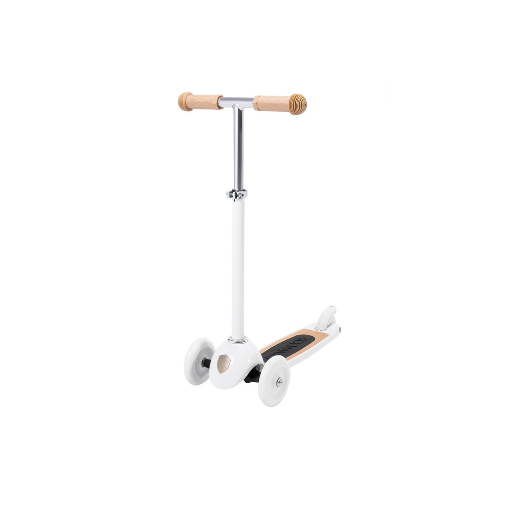 Banwood Scooter – Stylish 3-Wheel Kids Scooter (White)