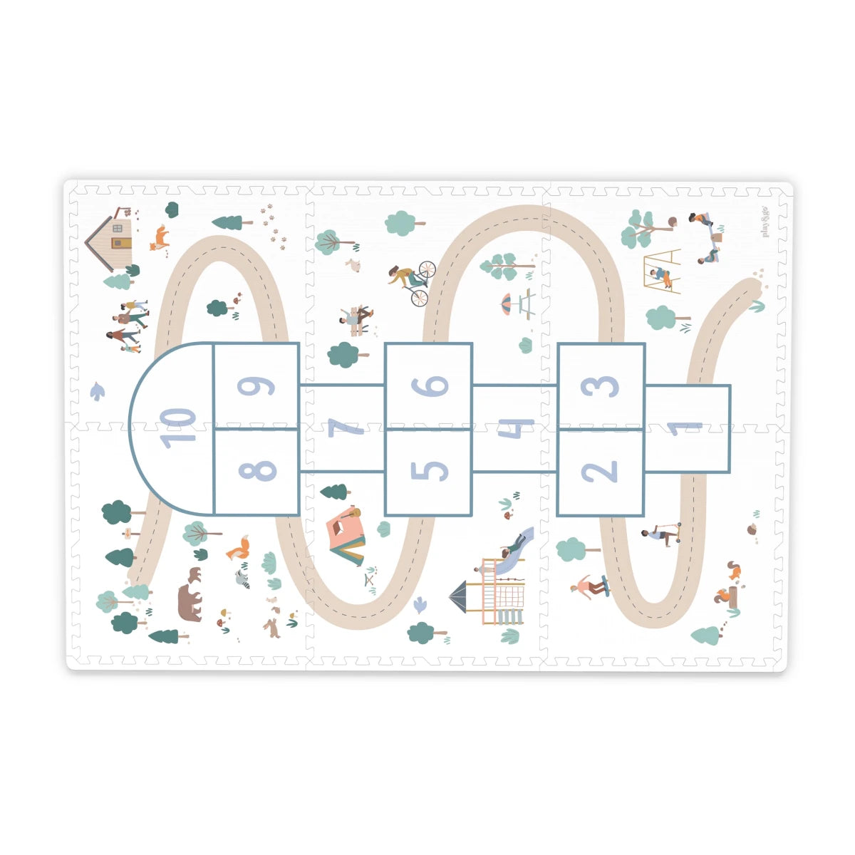 Play&Go Tiloo Foam Puzzle Tile Playmat - 4 variants – for children, available at Learning Bugs UK