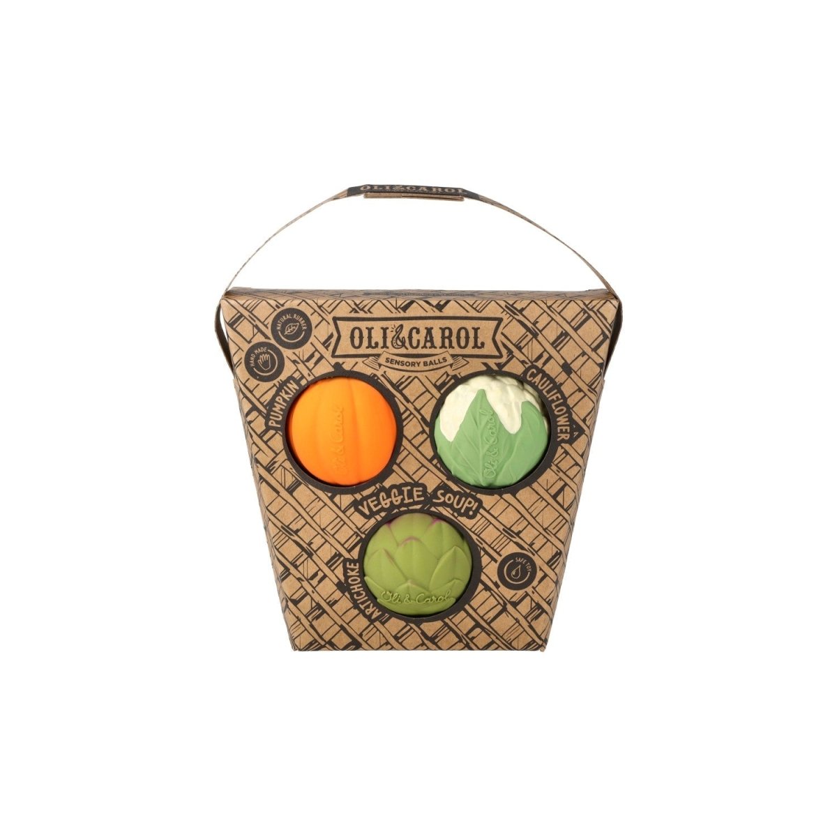 Oli & Carol Baby Sensory Ball Veggie Soup – Baby Sensory Toys for children, available at Learning Bugs UK