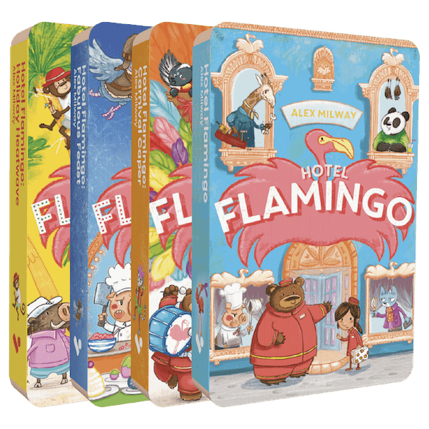Hotel Flamingo Audiobook Bundle – Audiobooks Bundle for children, available at Learning Bugs UK
