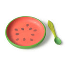 Oli&Carol Wally the Watermelon Plate and Spoon Set – Tableware & Cutlery for children, available at Learning Bugs UK