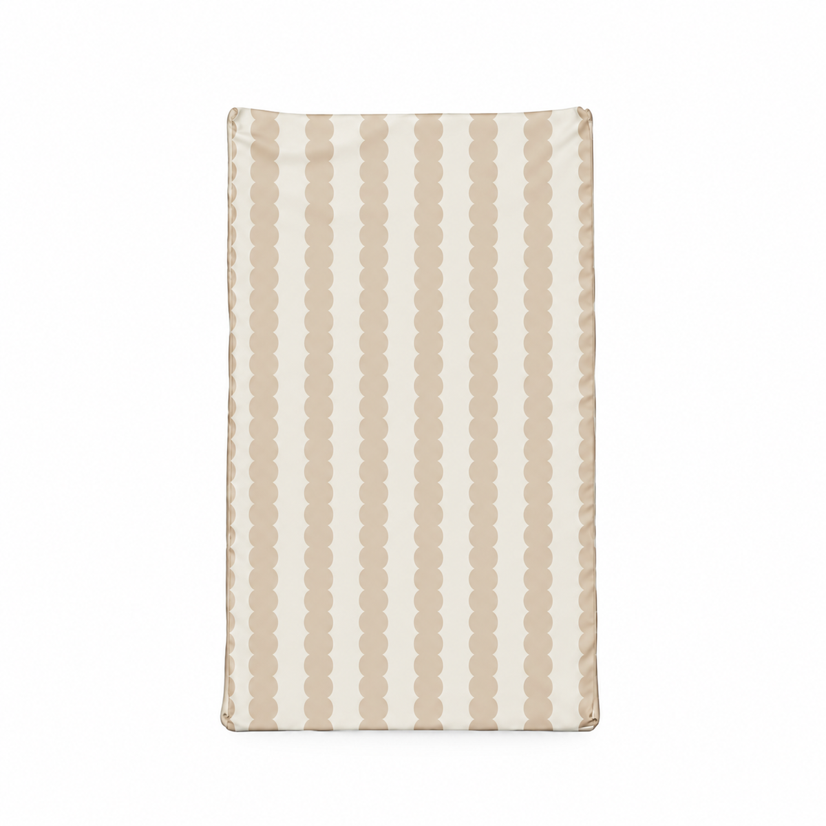 Obaby Wedge Changing Mat - Scallop Stripe Oatmeal