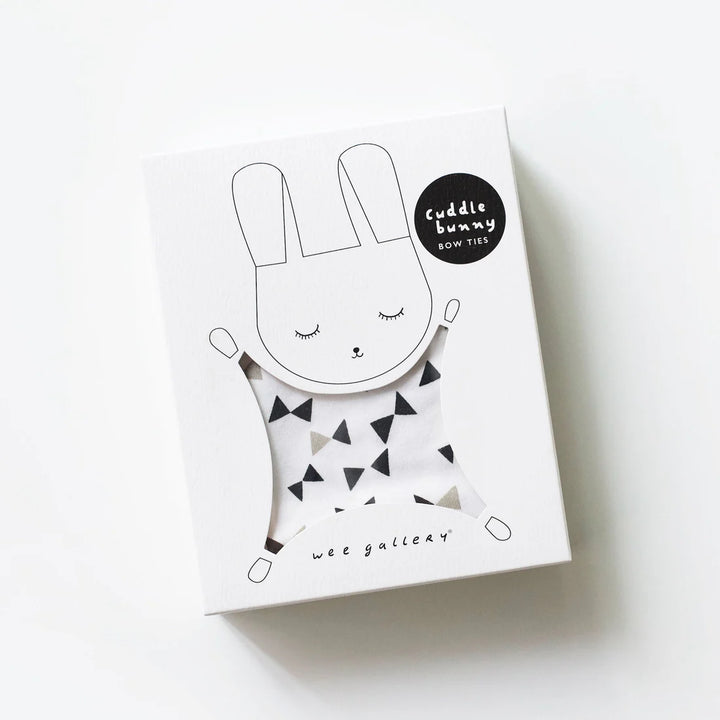 Wee Gallery Organic Cuddle Bow Ties Bunny