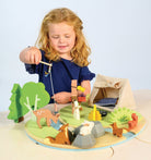 Buy Wildlife Camping Playset | Wooden dolls house playset for kids by Learning Bugs UK