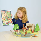 Buy Wildlife Camping Playset | Wooden dolls house playset for kids by Learning Bugs UK