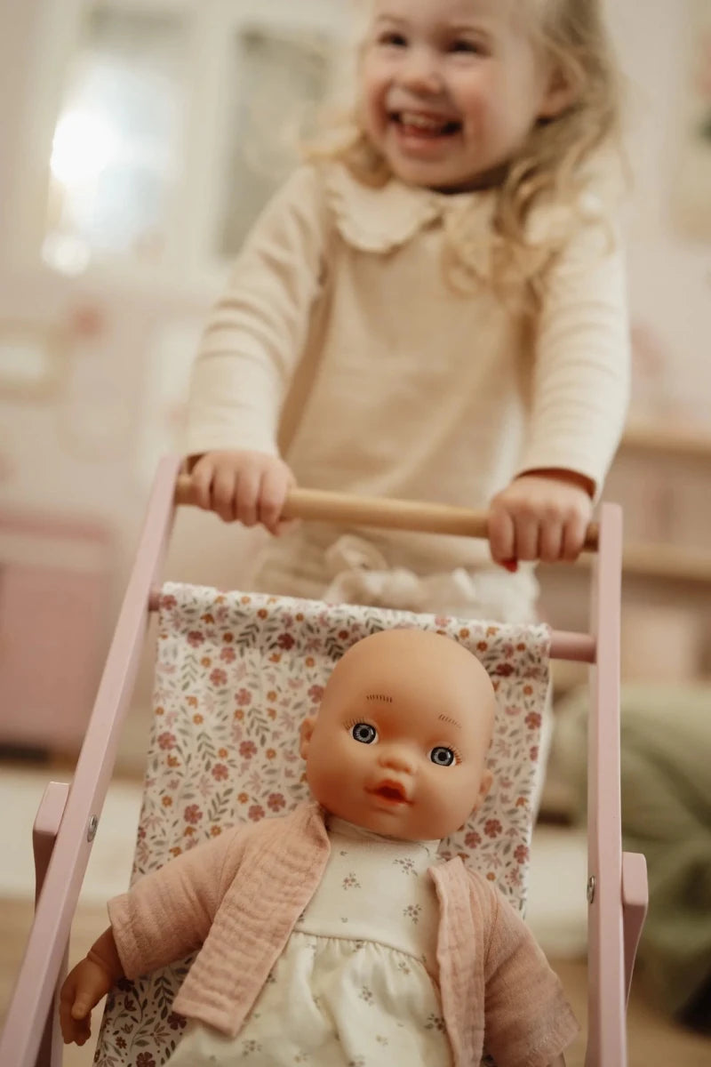 Little Dutch Wooden Doll Stroller – Doll accessories for children, available at Learning Bugs UK