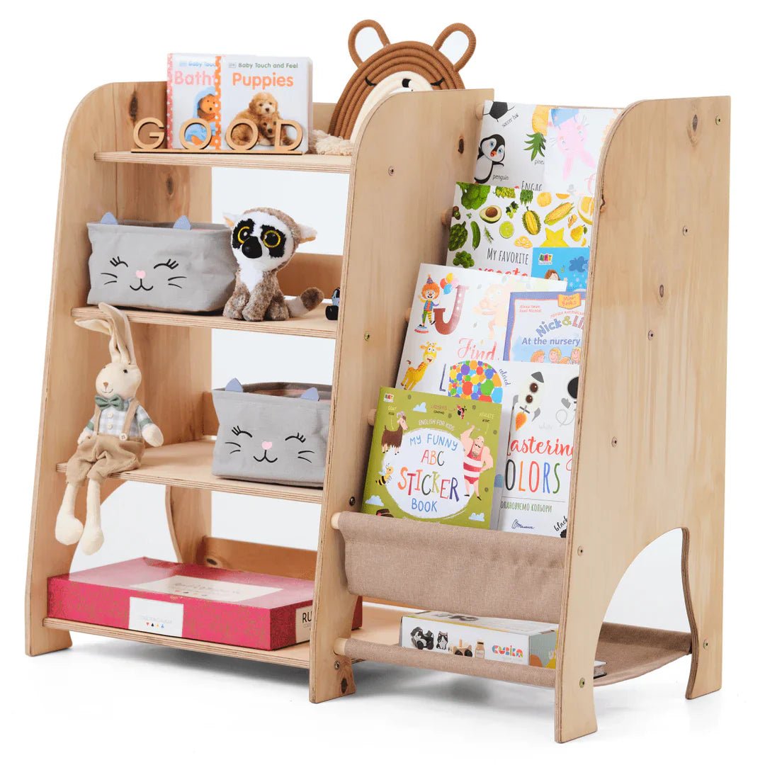 Goodevas 2 in 1 Montessori Bookshelf & Toy Storage – Bookshelf for children, available at Learning Bugs UK