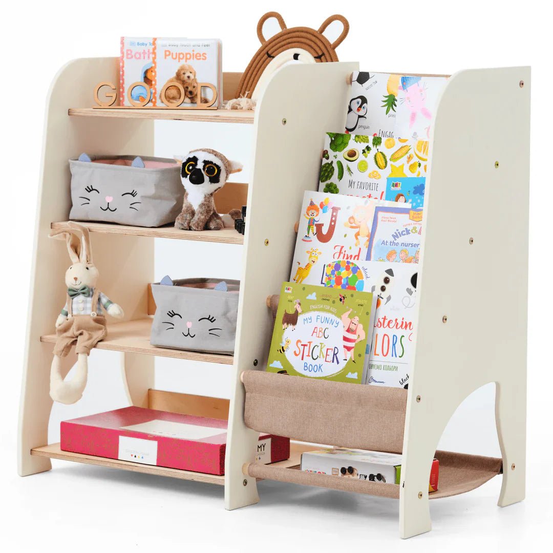 Goodevas 2 in 1 Montessori Bookshelf & Toy Storage – Bookshelf for children, available at Learning Bugs UK