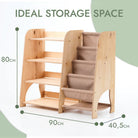 Goodevas 2 in 1 Montessori Bookshelf & Toy Storage – Bookshelf for children, available at Learning Bugs UK