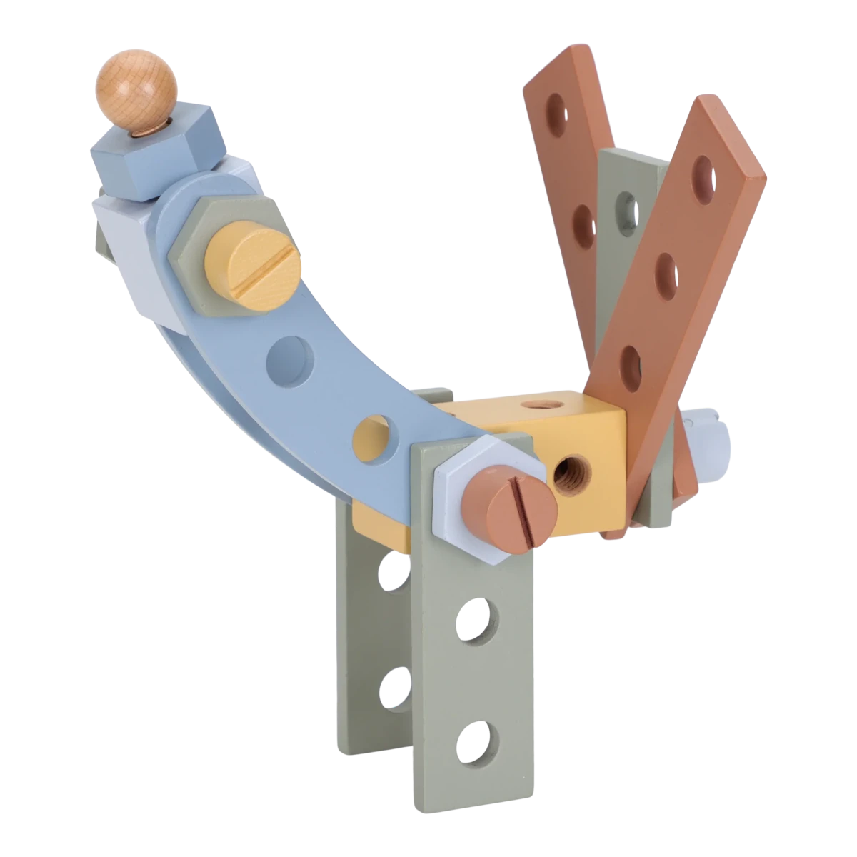 Little Dutch Wooden Workbench – Wooden tool bench playset for children, available at Learning Bugs UK
