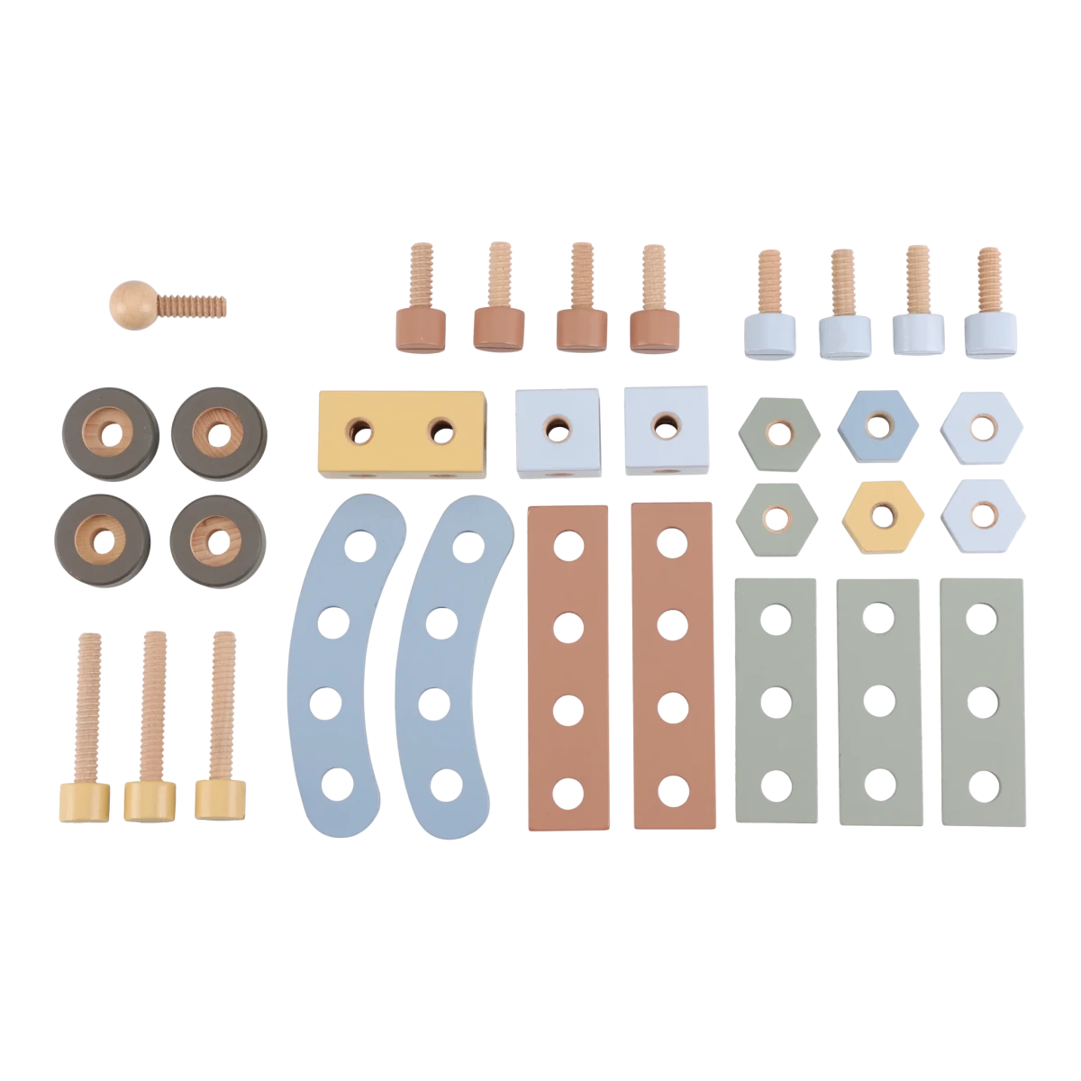Little Dutch Wooden Workbench – Wooden tool bench playset for children, available at Learning Bugs UK