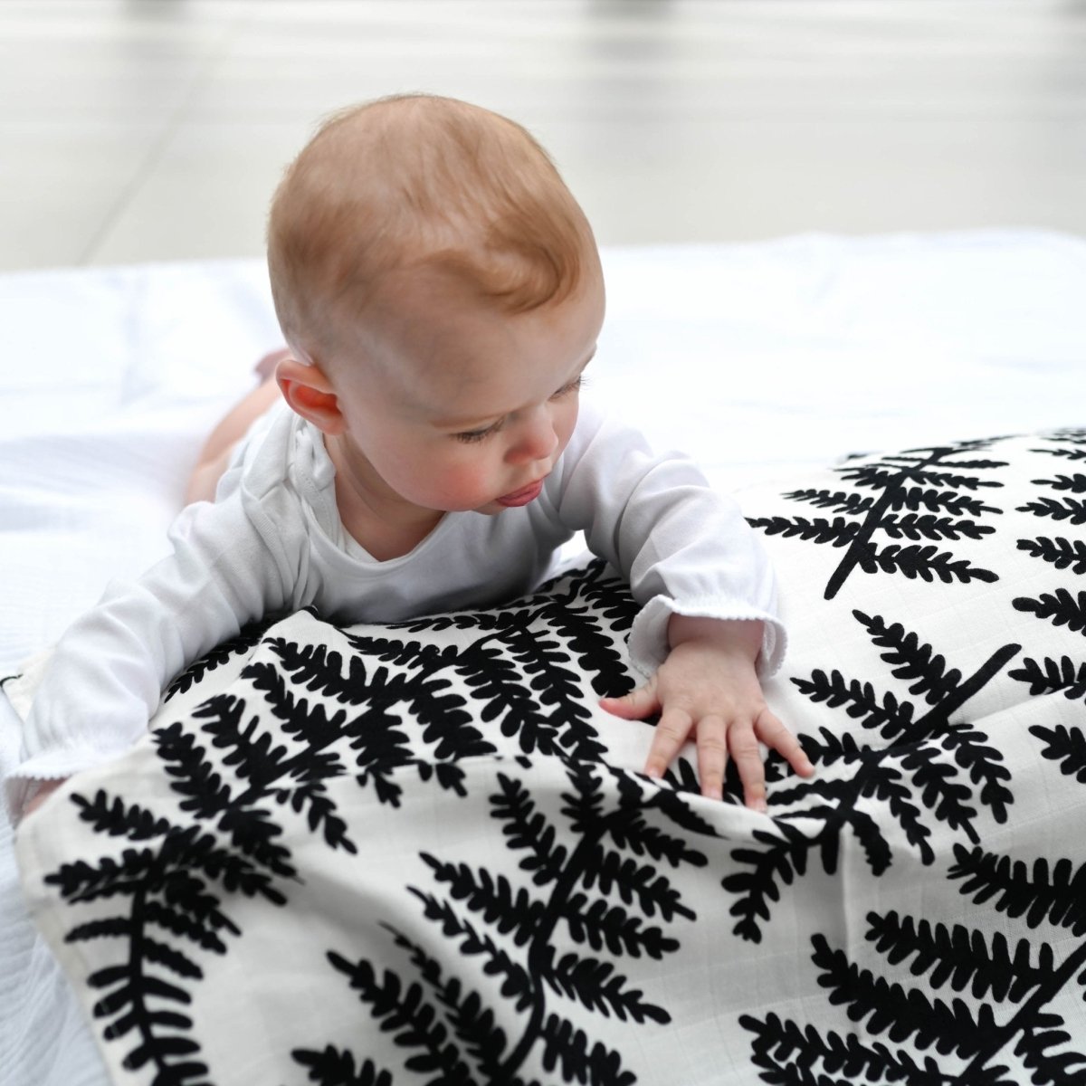 XL Fern Muslin – Muslin squares for children, available at Learning Bugs UK