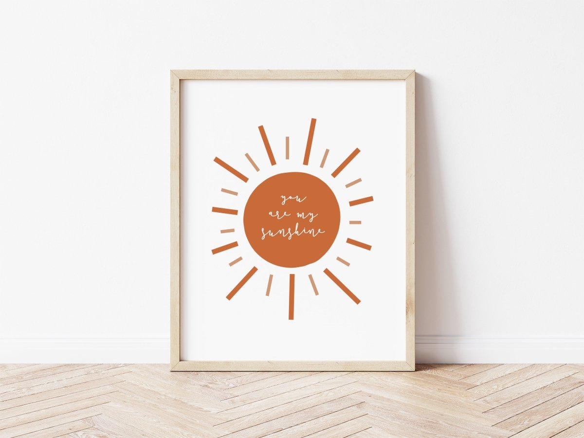 You Are My Sunshine - burnt orange – for children, available at Learning Bugs UK