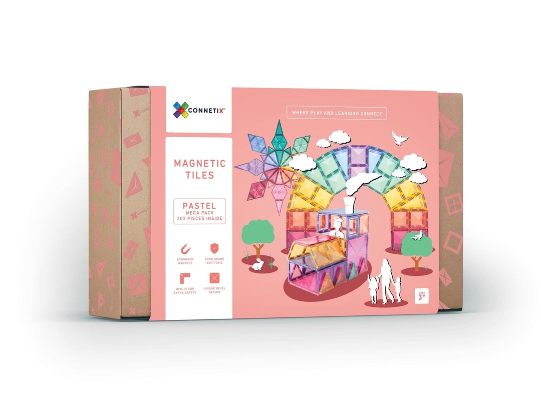 Connetix Tiles 202 pc Pastel Mega Pack