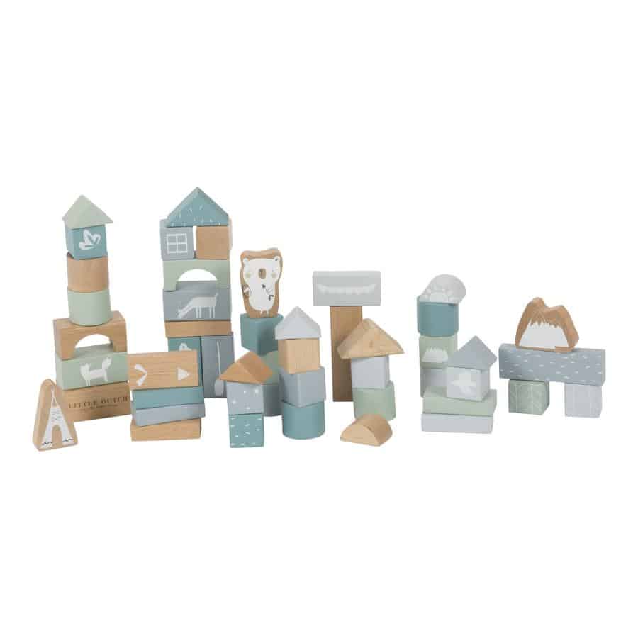 Little Dutch Wooden Blocks in Tons of Blue