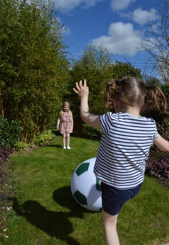 Jumbo Ball - Inflatable Football Design by Traditional Garden Games - Learning Bugs UK