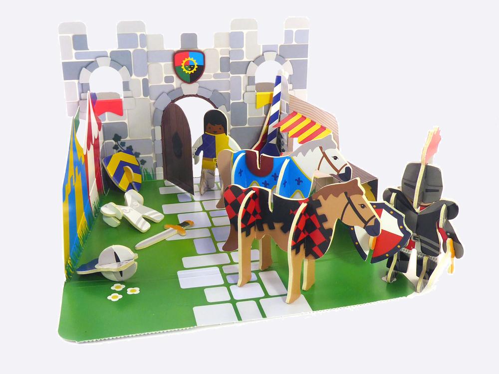 Playpress - Knights Castle Eco-Friendly Playset by Playpress - Learning Bugs UK