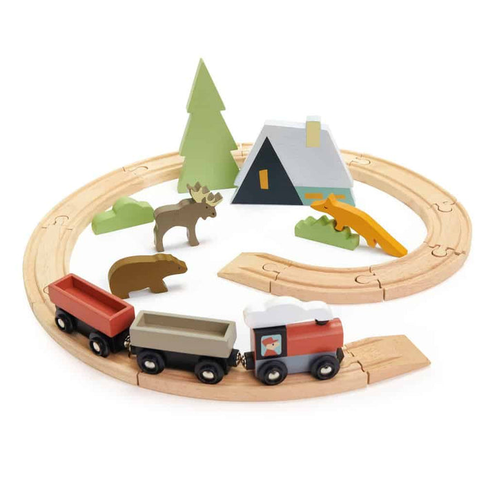 Tenderleaf Toys Wooden Treetops Train Set