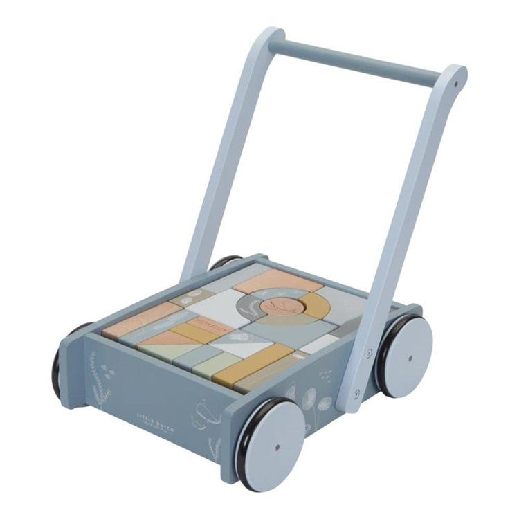 Little Dutch Block Trolley - Ocean by Little Dutch - Learning Bugs UK