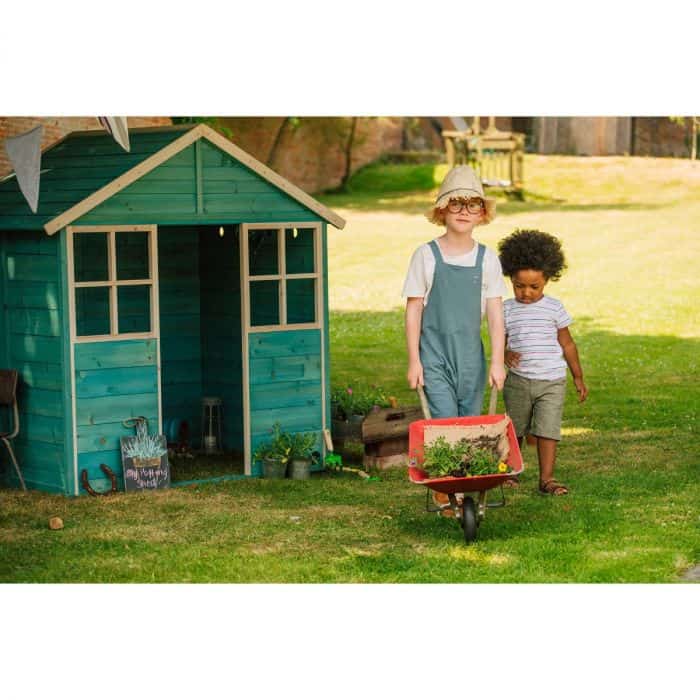 Plum Play Garden Hut Wooden Playhouse - Teal Local pick up or local delivery only