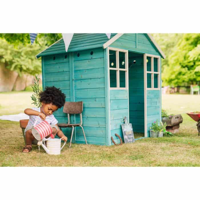 Plum Play Garden Hut Wooden Playhouse - Teal Local pick up or local delivery only