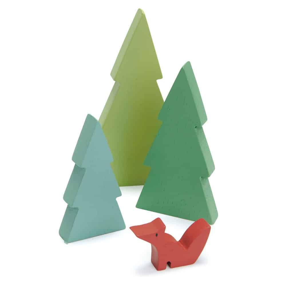 Tender Leaf Toys Fir Tree Tops by Learning Bugs - Learning Bugs UK