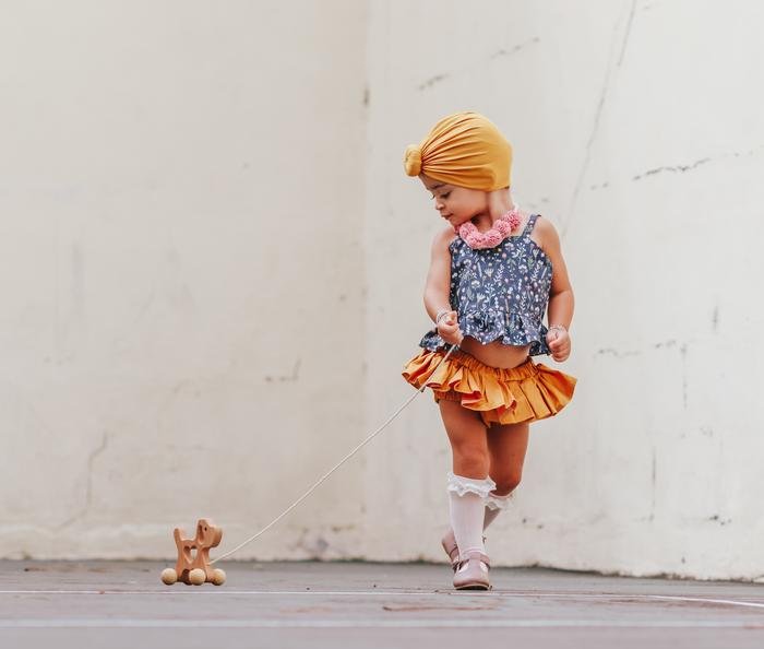 Wooden Dog Pull Along Toy by Poppy Baby Co - Learning Bugs UK