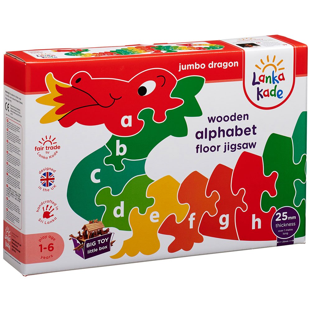 Lanka Kade Jumbo Dragon A-Z Floor Puzzle by Lanka Kade - Learning Bugs UK