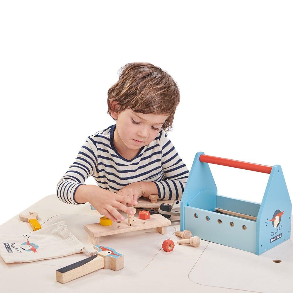Tender Leaf Toys Tap Tap Tool box by Tenderleaf Toys - Learning Bugs UK