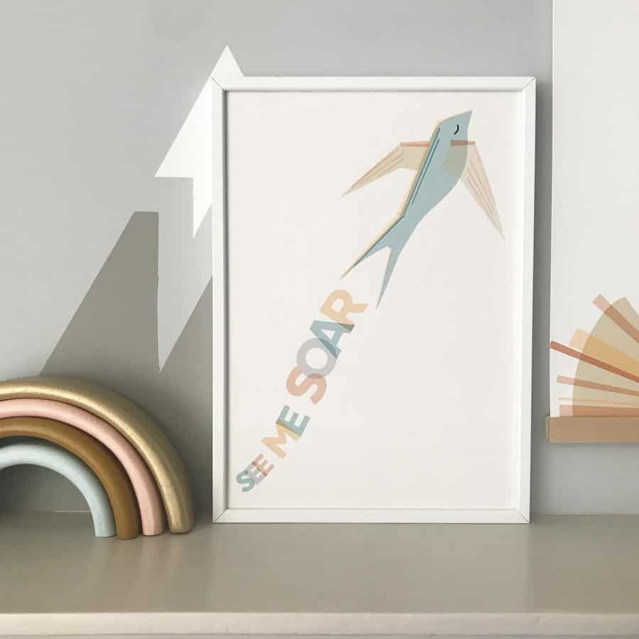 Fearless Flamingo See Me Soar Print