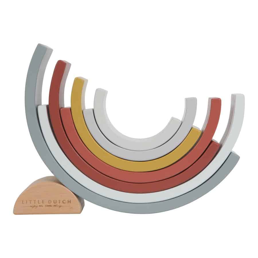 Little Dutch Stacking Rainbow Pure & Nature by Little Dutch - Learning Bugs UK
