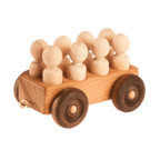 Poppy Baby Co - Handmade Wooden Toy Train Set by Poppy Baby Co - Learning Bugs UK