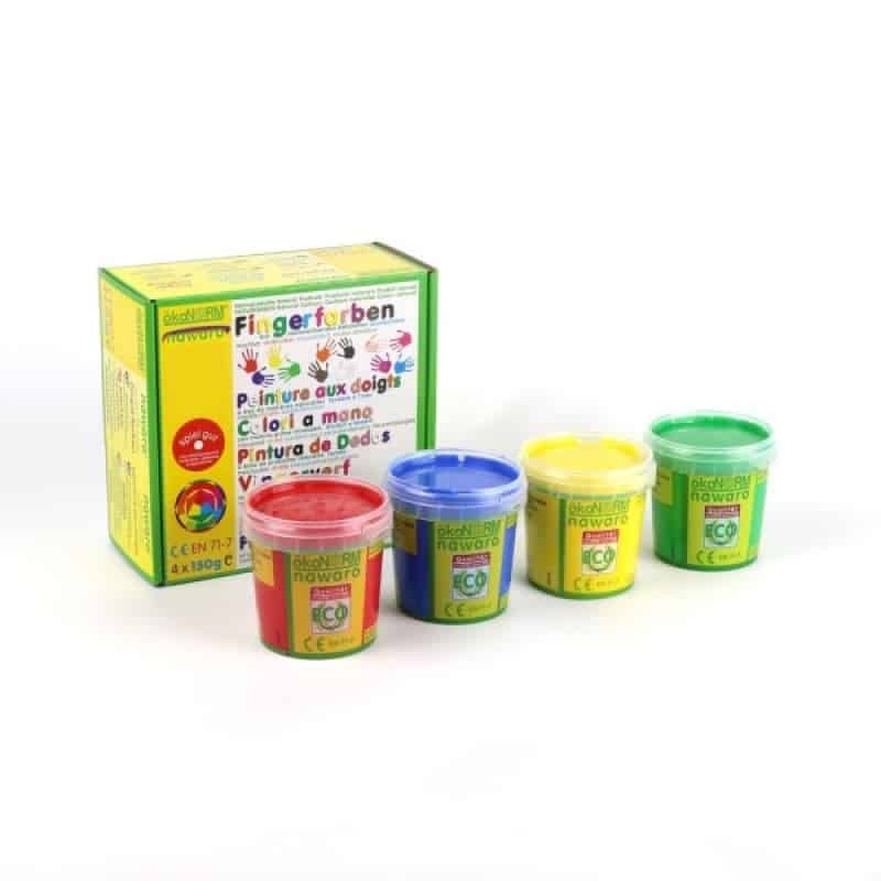 Okonorm Finger Paints - 4 Primary Colours