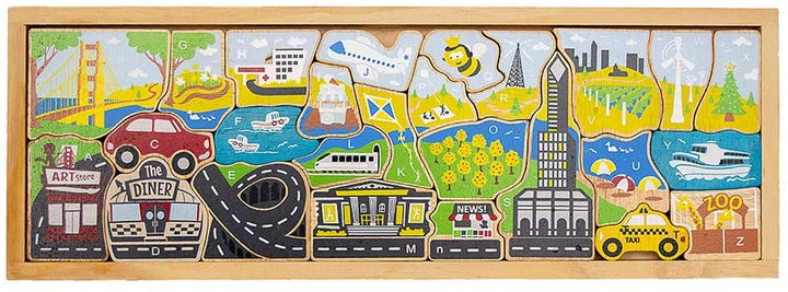 Begin Again City A-Z Puzzle And Playset