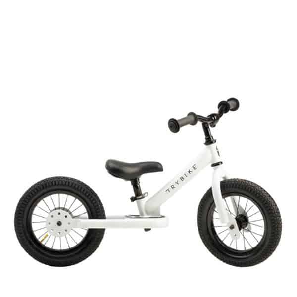 Trybike Steel White Balance Bike by Trybike - Learning Bugs UK